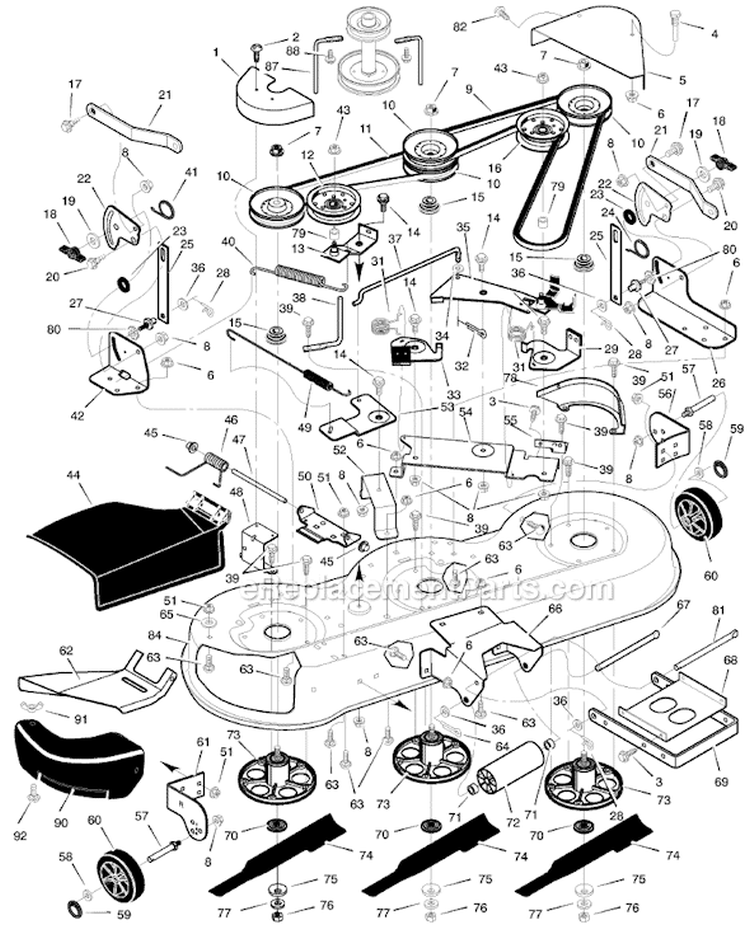 Page E Diagram and Parts List for 465600X8A  Murray Lawn Tractor