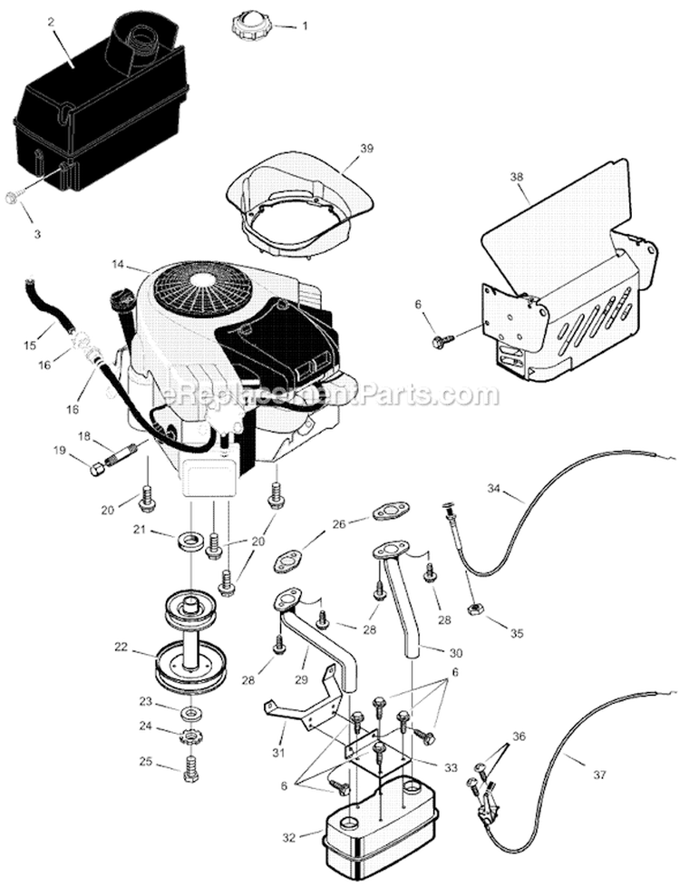 Page D Diagram and Parts List for 465609X24A  Murray Lawn Tractor