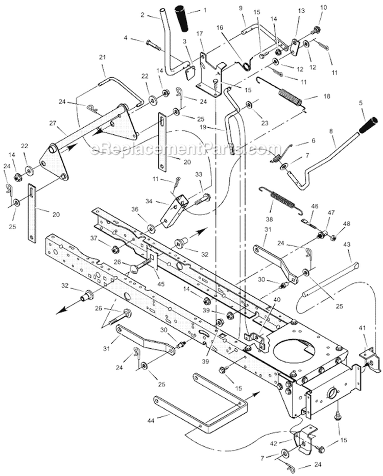 Page F Diagram and Parts List for 465609X24A  Murray Lawn Tractor
