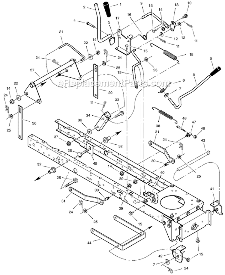 Page F Diagram and Parts List for 465610X99A  Murray Lawn Tractor
