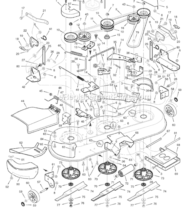 Page F Diagram and Parts List for 465617X51A  Murray Lawn Tractor