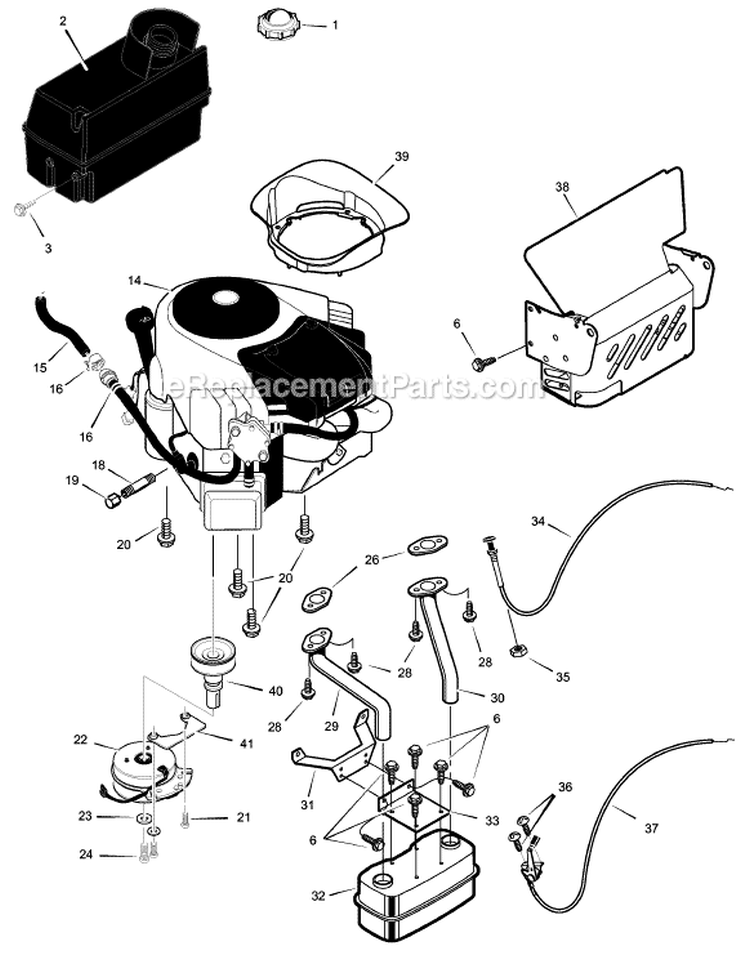 Page D Diagram and Parts List for 465618X48A  Murray Lawn Tractor