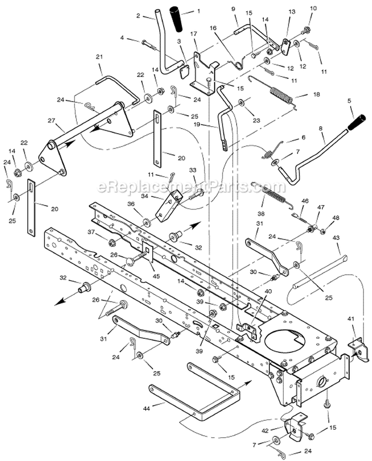 Page F Diagram and Parts List for 465624X50A  Murray Lawn Tractor