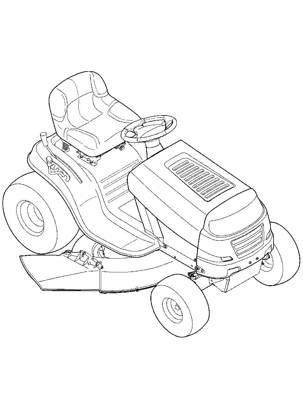 Diagram Diagram and Parts List for 13AM77LS058 2012 Murray Lawn Tractor