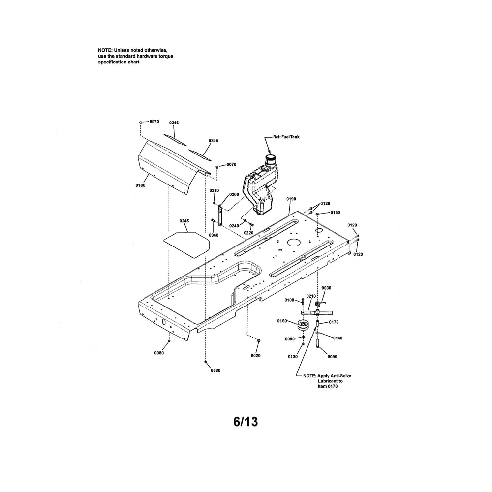 Frame, Rzt Diagram and Parts List for RZT26520 2691079 Murray Ride-On Cars