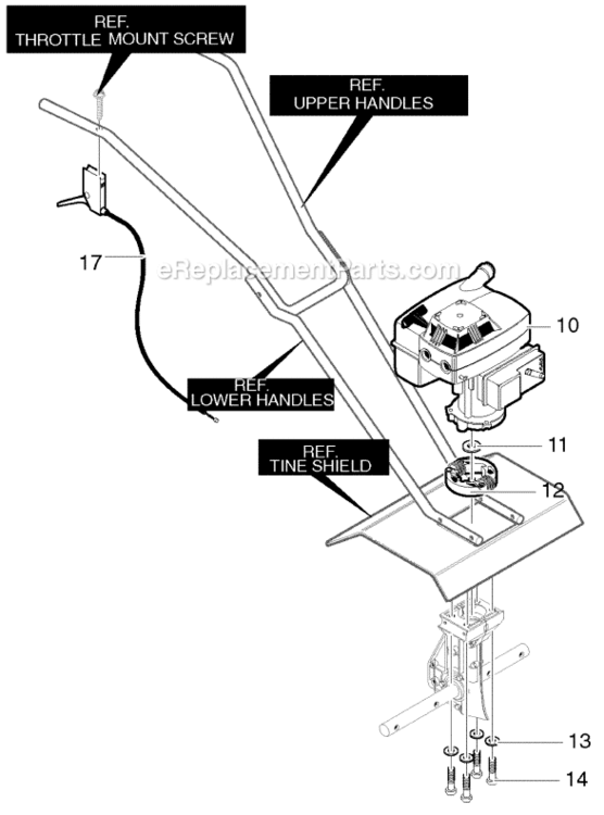 Page A Diagram and Parts List for 53629252300  Murray Cultivator