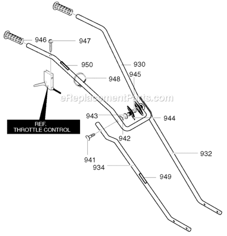 Page B Diagram and Parts List for 53629252300  Murray Cultivator