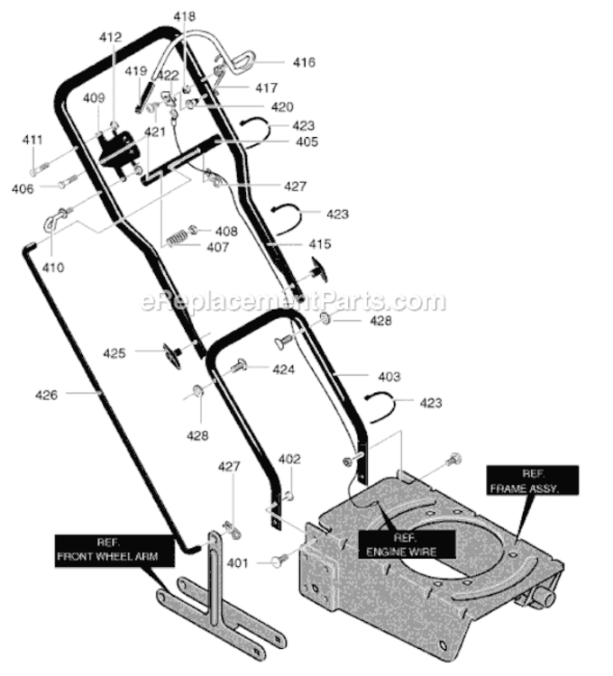 Page B Diagram and Parts List for 536772321  Murray Edger