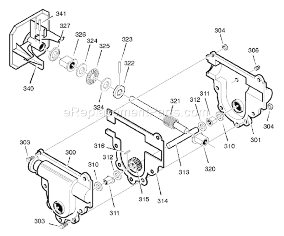 Page D Diagram and Parts List for 53688165 2005 Murray Snow Blower