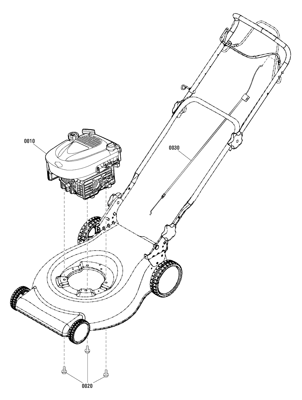 Engine Group (881613) Diagram and Parts List for MXU16550E (881559)(2012) Murray Lawn Mower