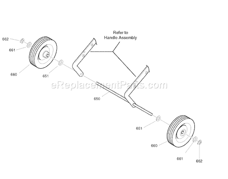 Page H Diagram and Parts List for 6210540X37NA 5021E - 2007 Murray Snow Blower