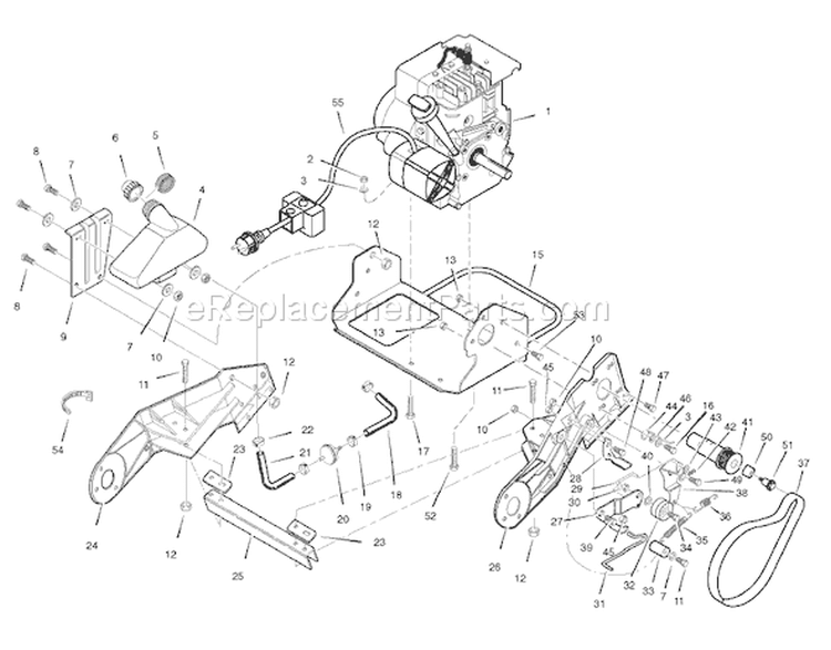 Page F Diagram and Parts List for 1695565 525-21 - 2008 Murray Snow Blower
