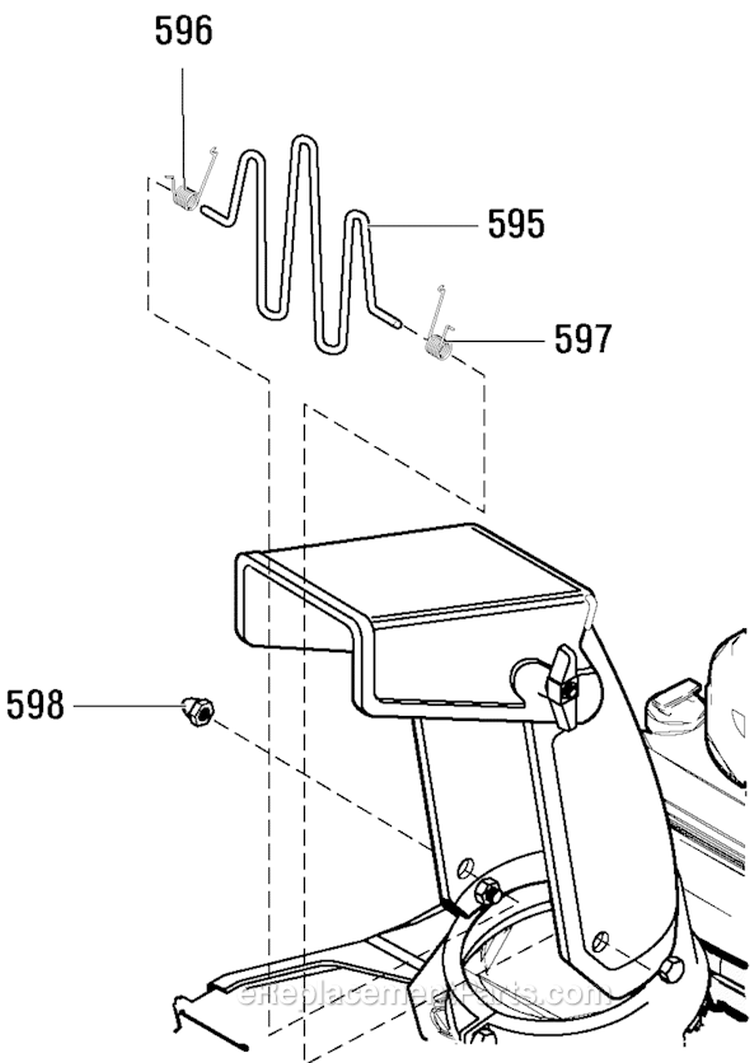 Page B Diagram and Parts List for 6210702X61NA 2007 Murray Snow Blower