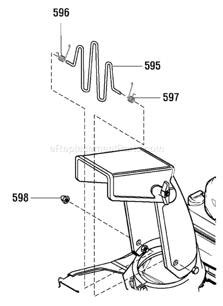 Page B Diagram and Parts List for 6210703X61NA 2007 Murray Snow Blower