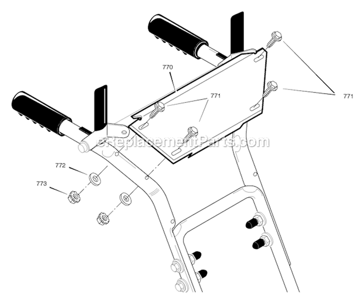 Control_Panel Diagram and Parts List for 622505X0B  Murray Snow Blower