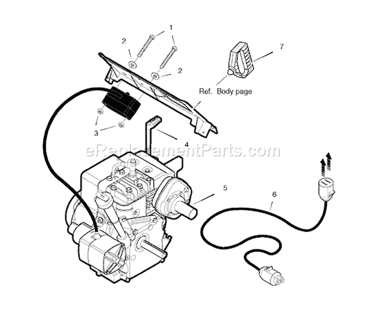 Page E Diagram and Parts List for 622594X16NA ST0522 - 2006 Murray Snow Blower