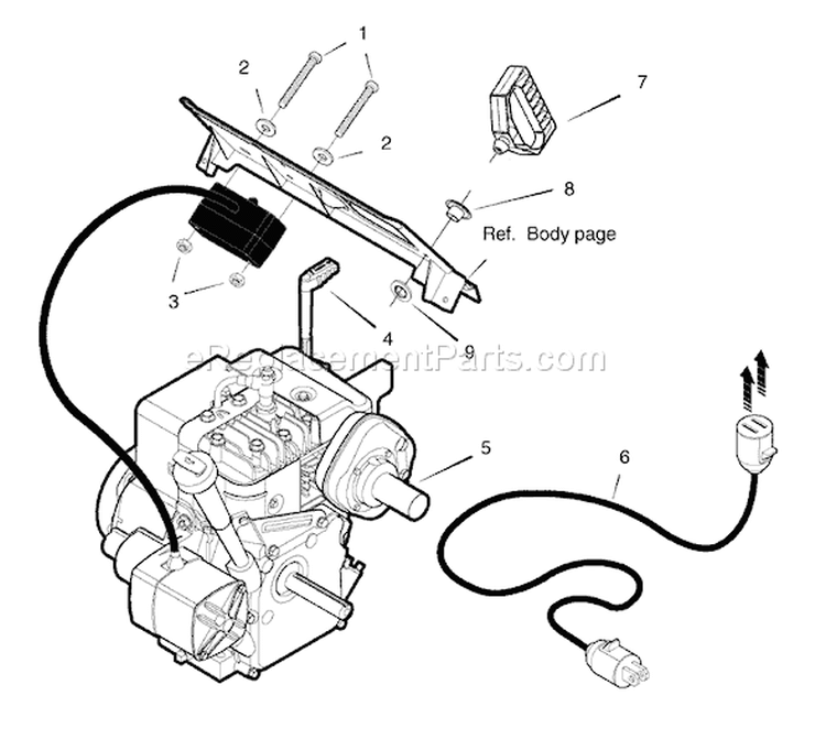 Page F Diagram and Parts List for 622594X85NC 2006 Murray Snow Blower