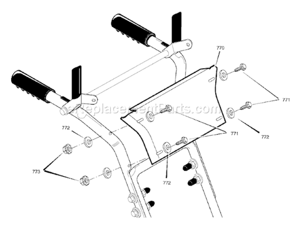 Page I Diagram and Parts List for 626752X16B ST75262007 Murray Snow Blower