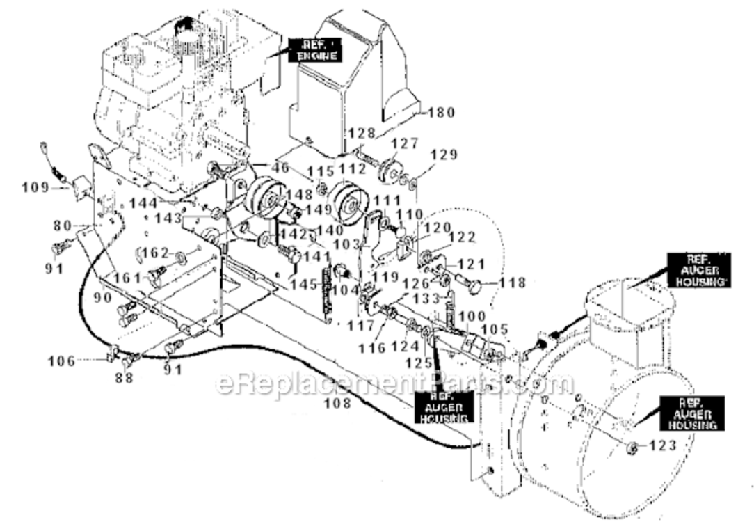 Electric_Start_Assembly Diagram and Parts List for 627104X8  Murray Snow Blower
