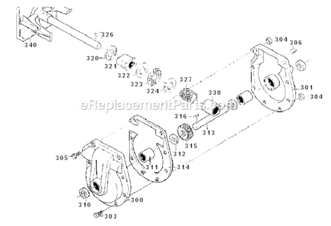 Frame_Components_Assembly Diagram and Parts List for 627104X8  Murray Snow Blower
