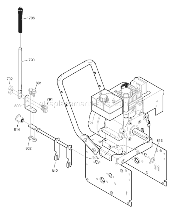 Page K Diagram and Parts List for 6271200X110 18-2830-882007 Murray Snow Blower