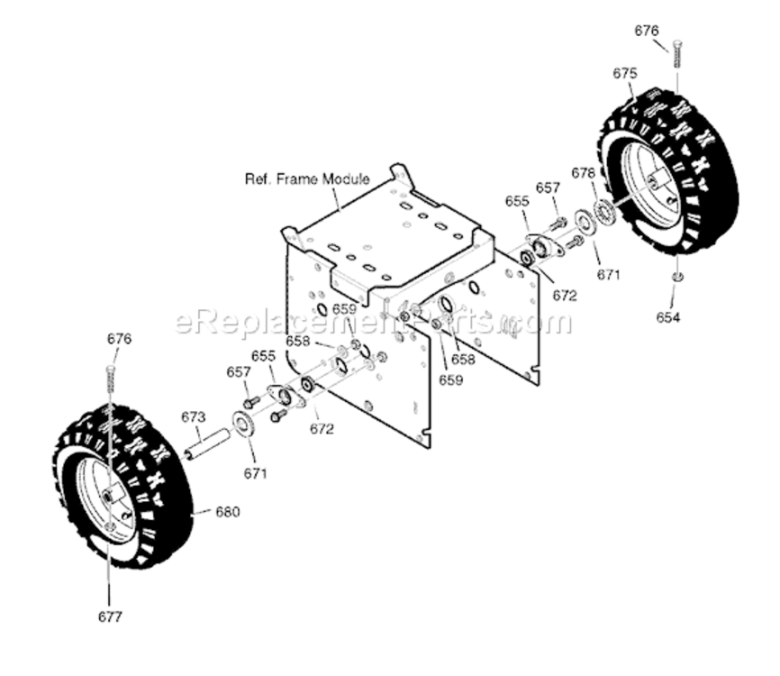 Page G Diagram and Parts List for 6271270X85 18-2856-282007 Murray Snow Blower