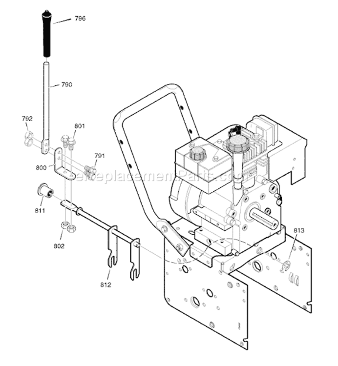 Page I Diagram and Parts List for 6271270X85 18-2856-282007 Murray Snow Blower