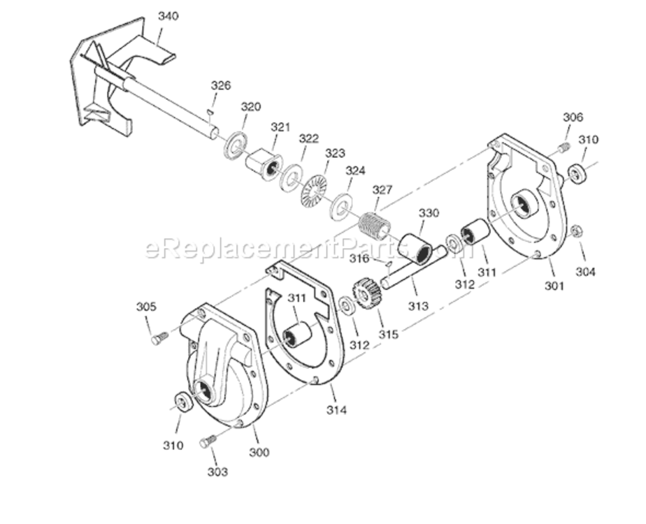 Page D Diagram and Parts List for 6271271X85 18-2829-282007 Murray Snow Blower