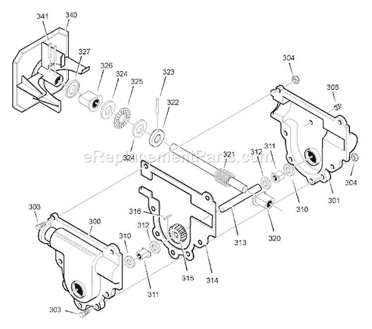 Page D Diagram and Parts List for 627855X110A SN927 - 2006 Murray Snow Blower