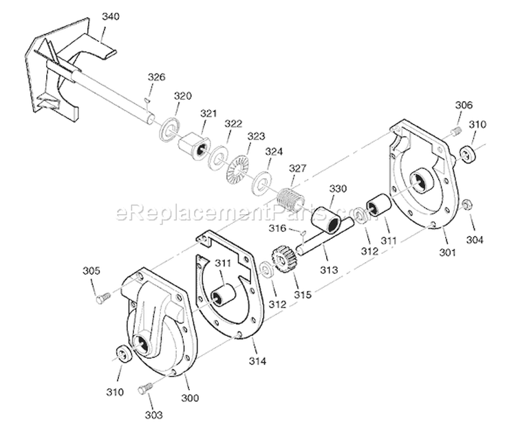 Page D Diagram and Parts List for 6291570X85 18-2847-282007 Murray Snow Blower