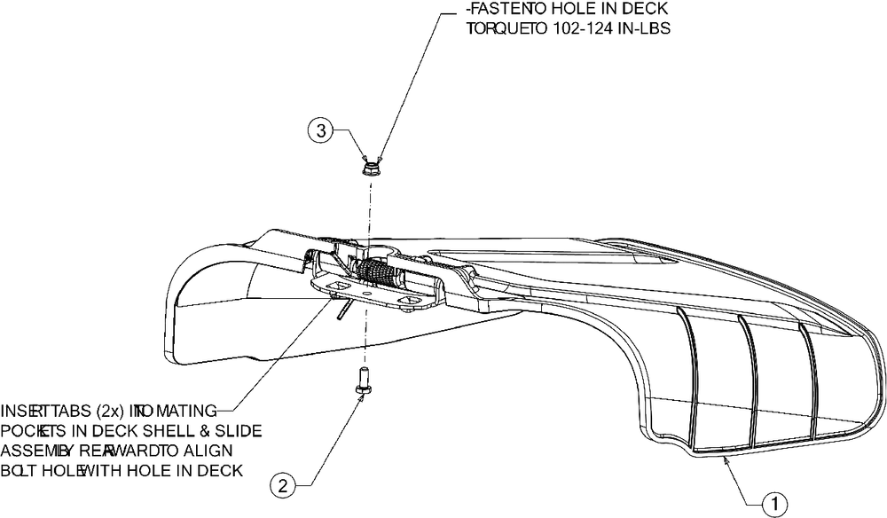 Discharge Chute Diagram and Parts List for M200-46 (RZT-46)(2016) Murray Lawn Tractor