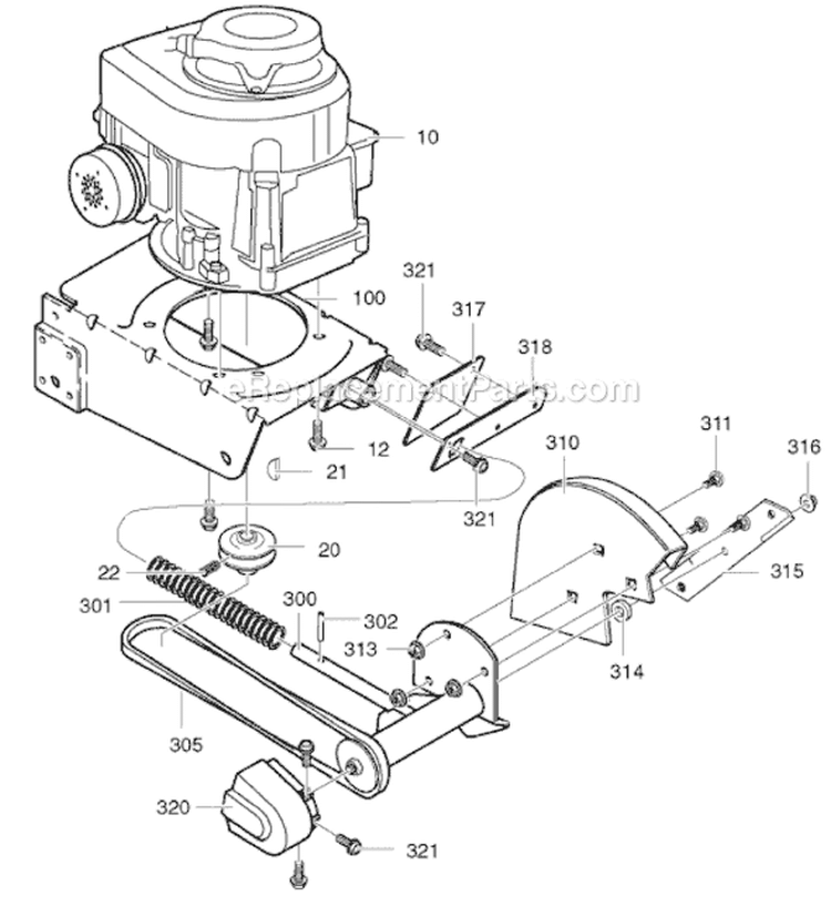 Page A Diagram and Parts List for 77232100NC 536.772321 Murray Edger