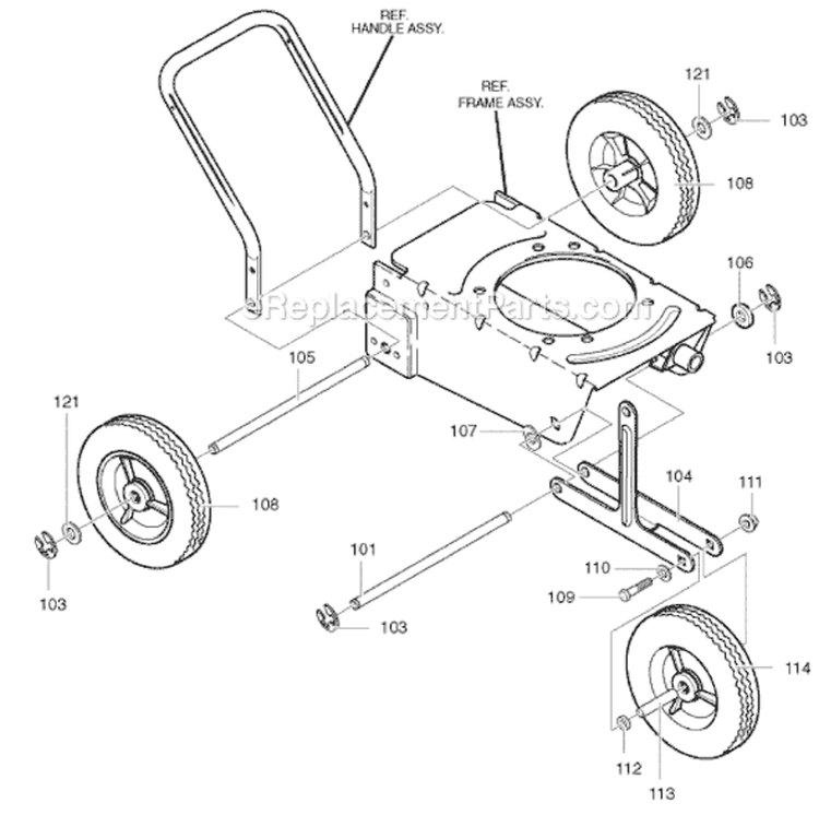 Page C Diagram and Parts List for 77232100NC 536.772321 Murray Edger