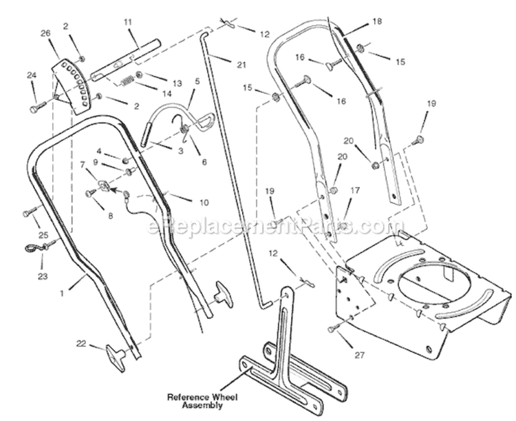 Page B Diagram and Parts List for 77235000NB 536.772350 Murray Edger