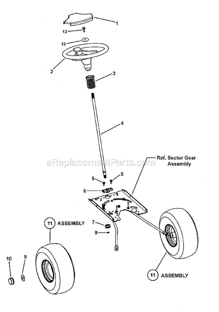 Page K Diagram and Parts List for 7800162 LT155420 Murray Lawn Tractor