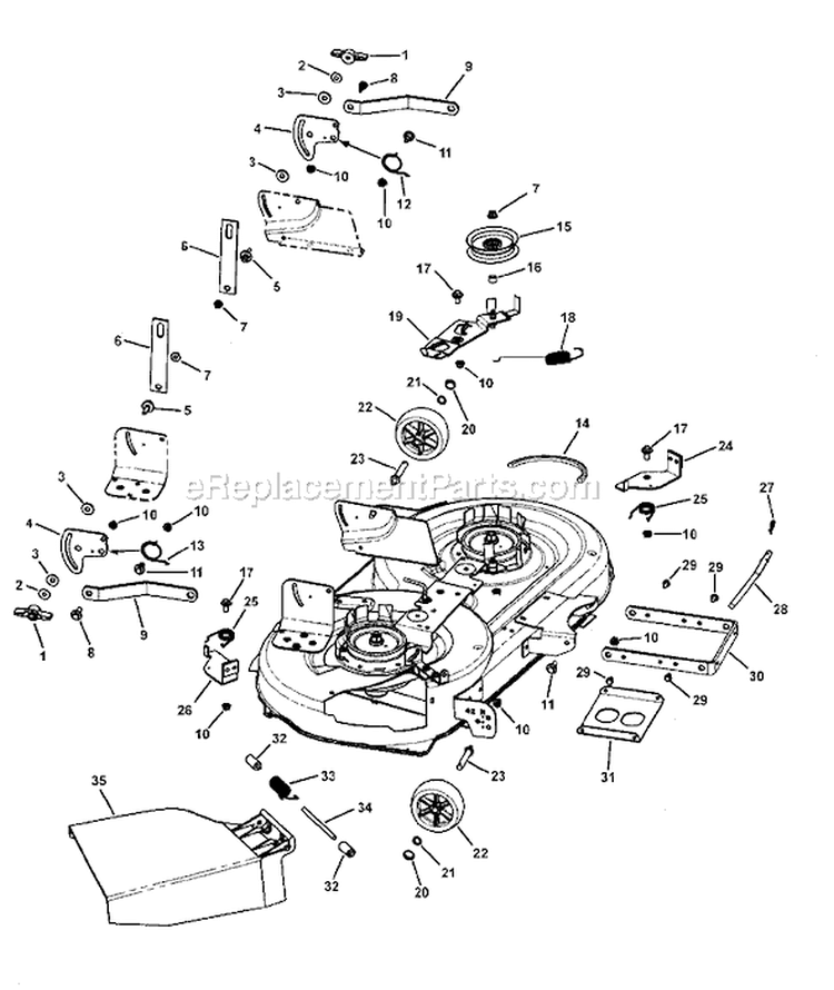 Page A Diagram and Parts List for 7800191 LT185420 Murray Lawn Tractor