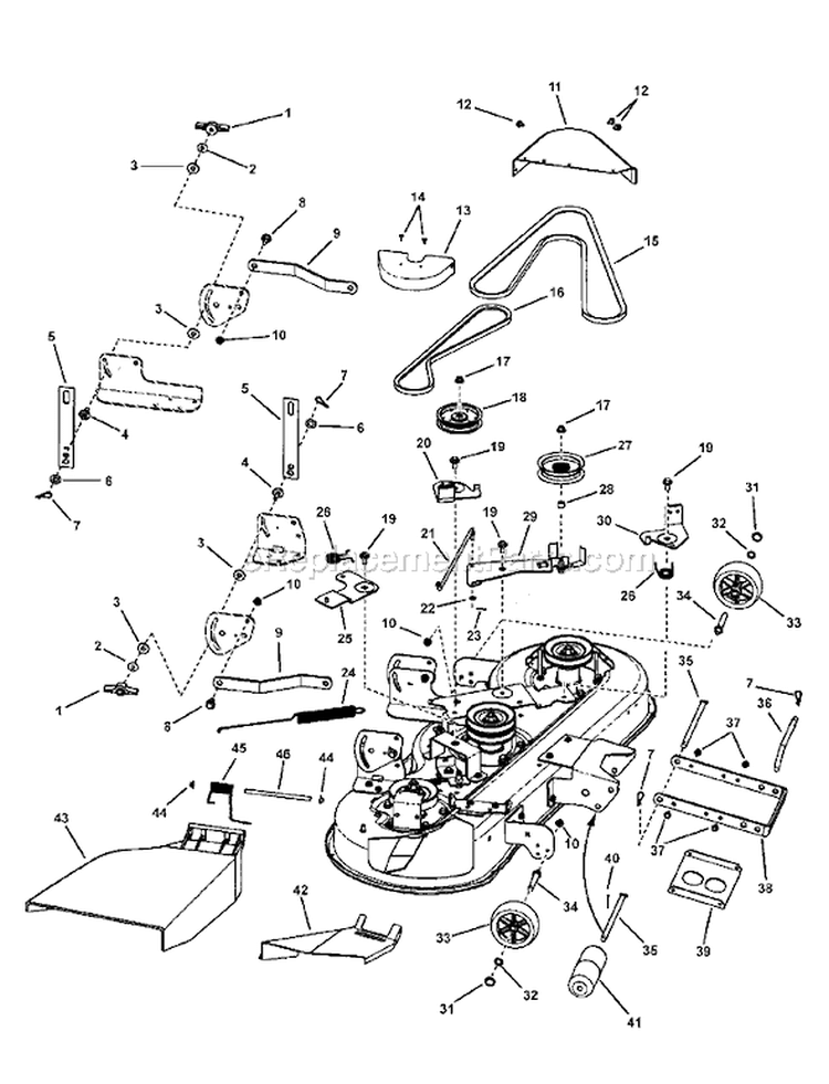 Page A Diagram and Parts List for 7800192 LT20460 Murray Lawn Tractor