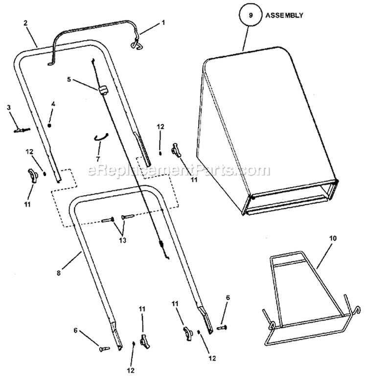 Page C Diagram and Parts List for 7800201 MD2250 Murray Lawn Mower