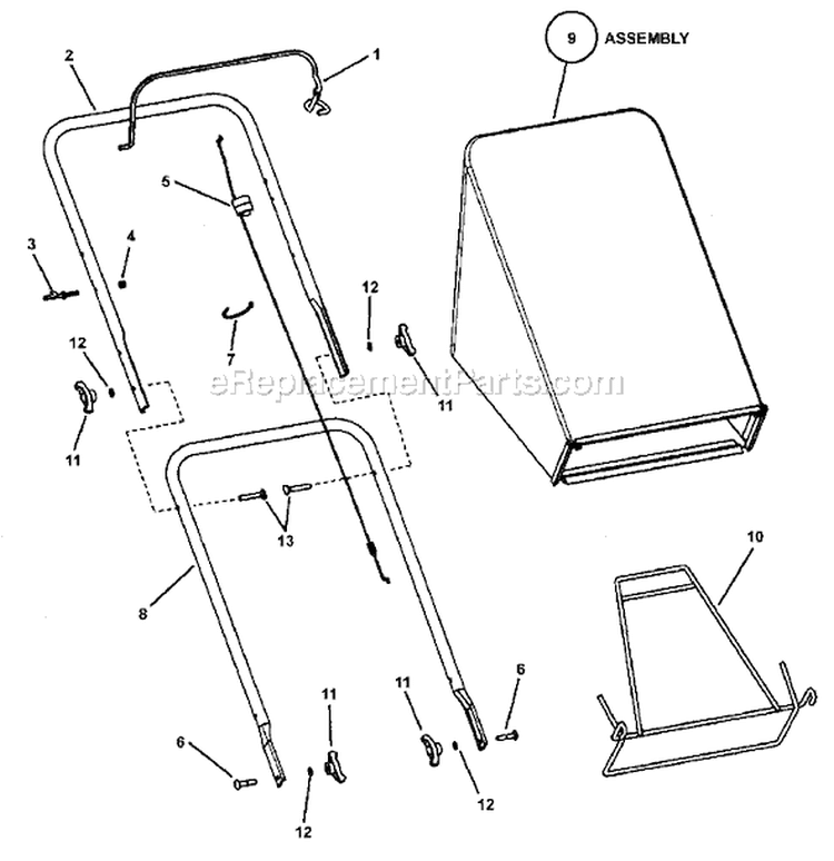 Page C Diagram and Parts List for 7800203 M2265HW Murray Lawn Mower