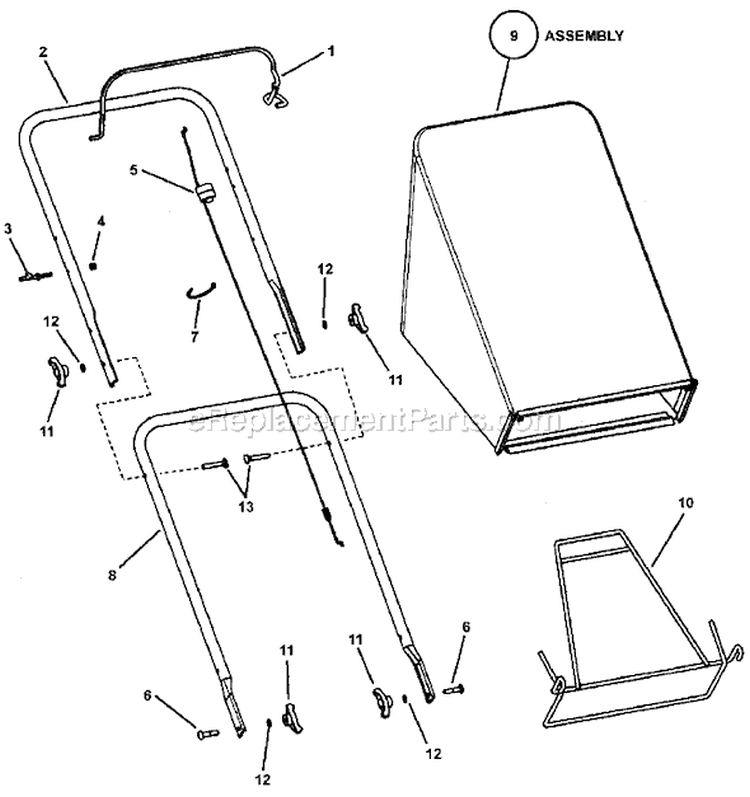 Page C Diagram and Parts List for 7800240 NM2255 Murray Lawn Mower