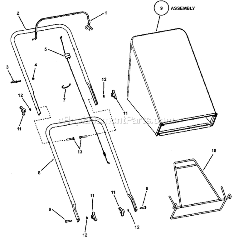 Page C Diagram and Parts List for 7800241 NM2265HW Murray Lawn Mower