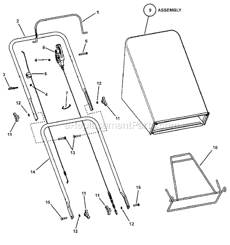 Page C Diagram and Parts List for 7800242 NMP2265 Murray Lawn Mower