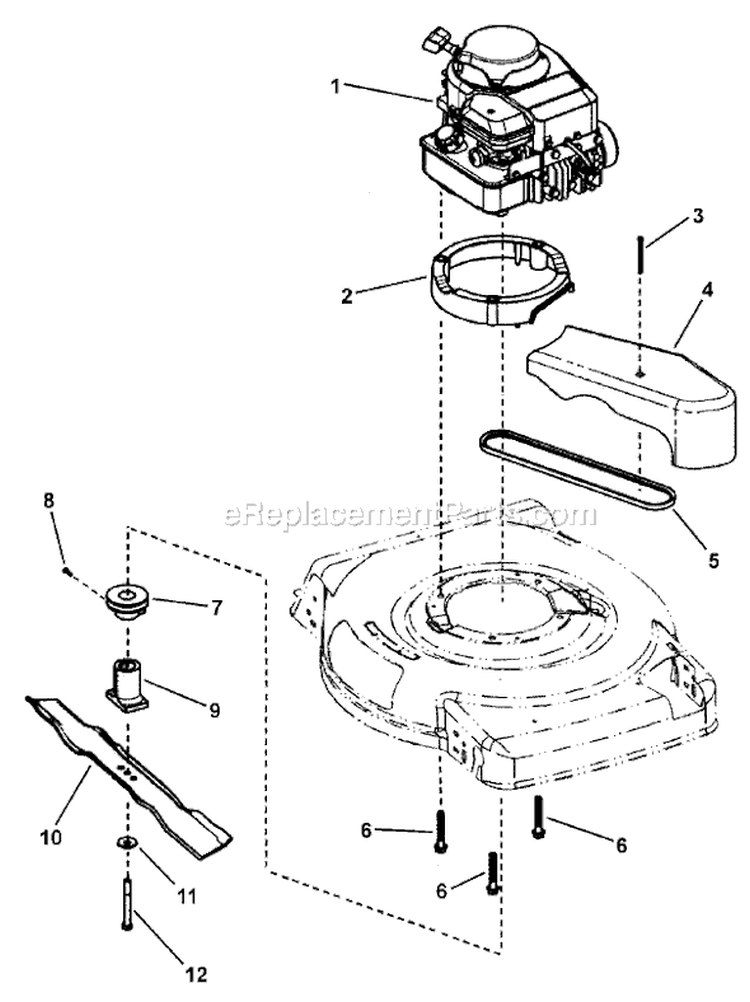 Page B Diagram and Parts List for 7800247 EMP2265 Murray Lawn Mower