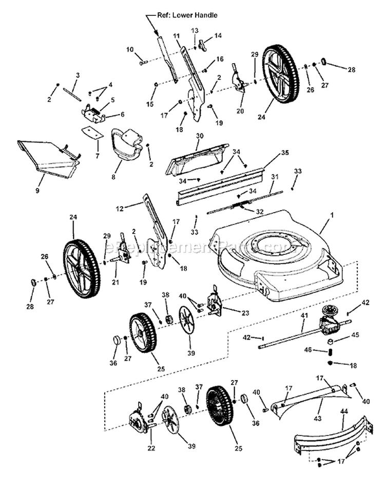 Page A Diagram and Parts List for 7800248 EMP22675HW Murray Lawn Mower