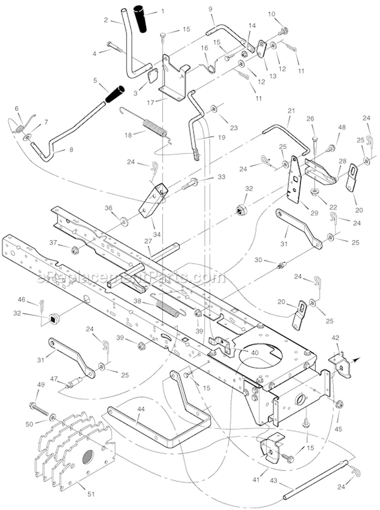 Page H Diagram and Parts List for 7800272 312006x11E Murray Lawn Tractor