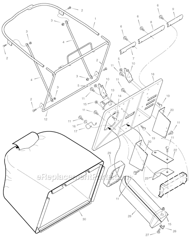 Page E Diagram and Parts List for 7800274 312006x11E Murray Lawn Tractor