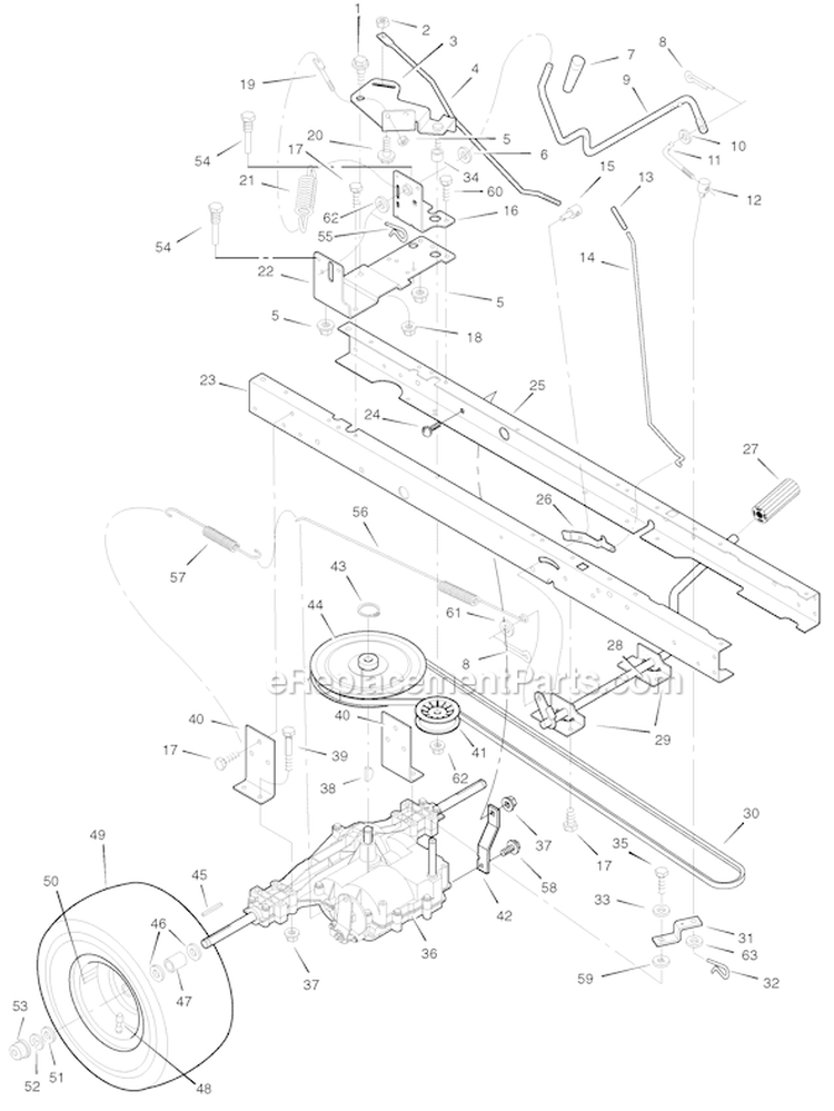 Page F Diagram and Parts List for 7800274 312006x11E Murray Lawn Tractor