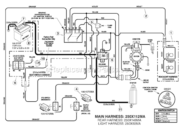 Page C Diagram and Parts List for 7800277 385048x51A Murray Lawn Tractor