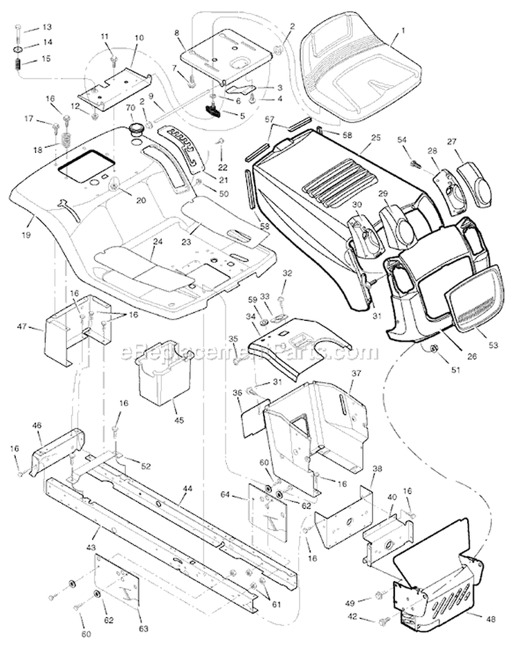 Page A Diagram and Parts List for 7800278 405021x114 Murray Lawn Tractor