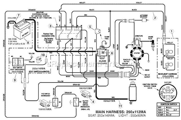 Page C Diagram and Parts List for 7800278 405021x114 Murray Lawn Tractor
